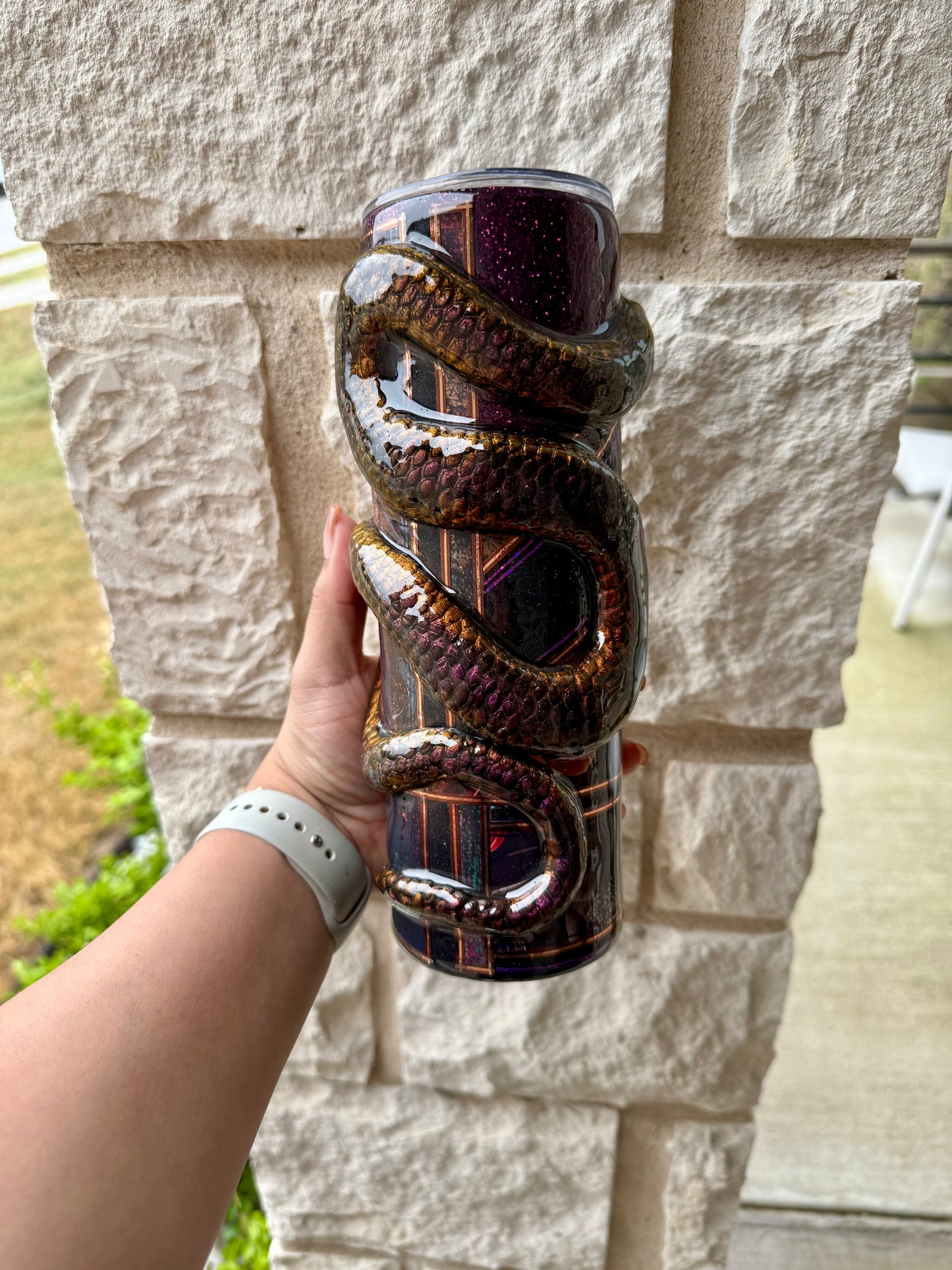 Custom 3D Snake Tumbler
